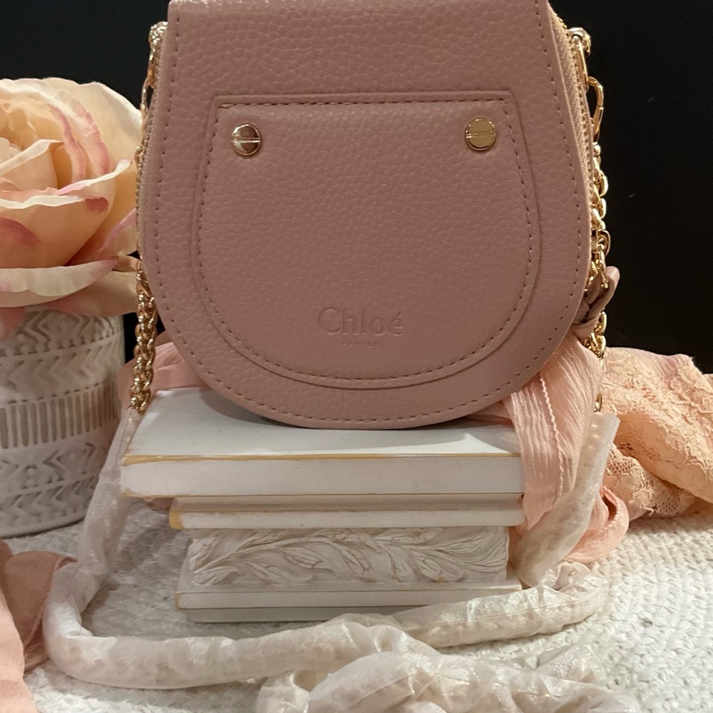 Chloe GWP Mini  Crossbody Bag in Dusty Pink